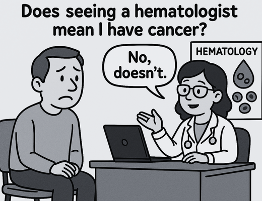 “Does Seeing a Hematologist Mean I Have Cancer? - Blog #2